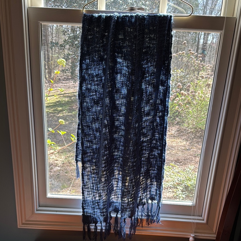Blue Woven Scarf